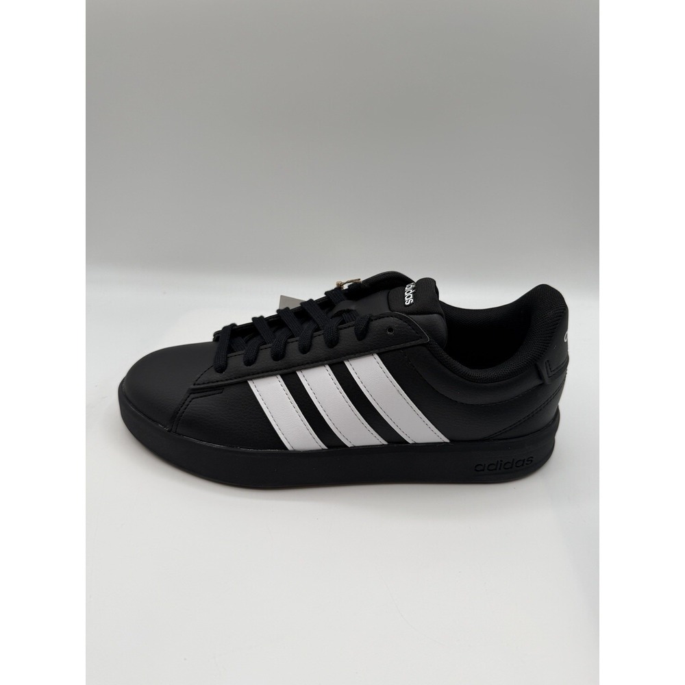 Adidas Grand Court 3.0, Women's 6 WIDE, Black & White, Leather,Cloudfoam, NIB
